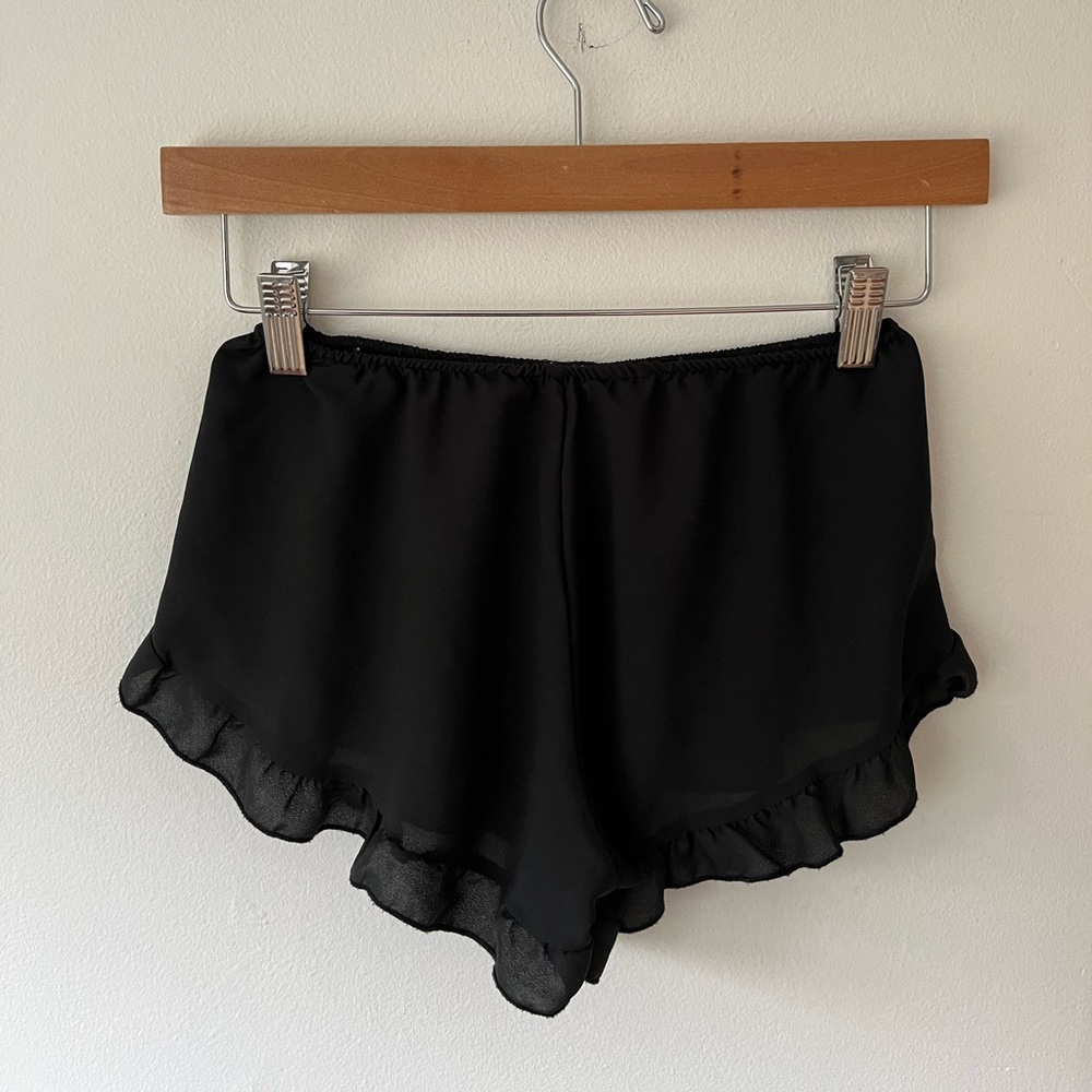 Sheer Ruffle shorts